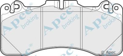 APEC BRAKING pad1766 -  Комплект тормозных колодок, дисковый тормоз